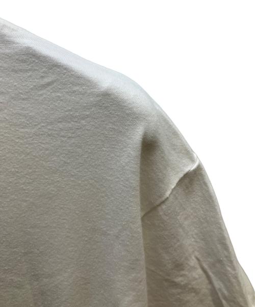 PLAY COMME des GARCONS（プレイコムデギャルソン）PLAY COMME des GARCONS (プレイコムデギャルソン) ネイビーポルカドットビッグハートTee ホワイト サイズ:XLの古着・服飾アイテム