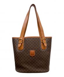 CELINE（セリーヌ）の古着「マカダム トートバッグ」｜ブラウン