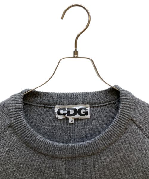 CDG（シーディージー）CDG (シーディージー) クラシックプルオーバー グレー サイズ:XLの古着・服飾アイテム