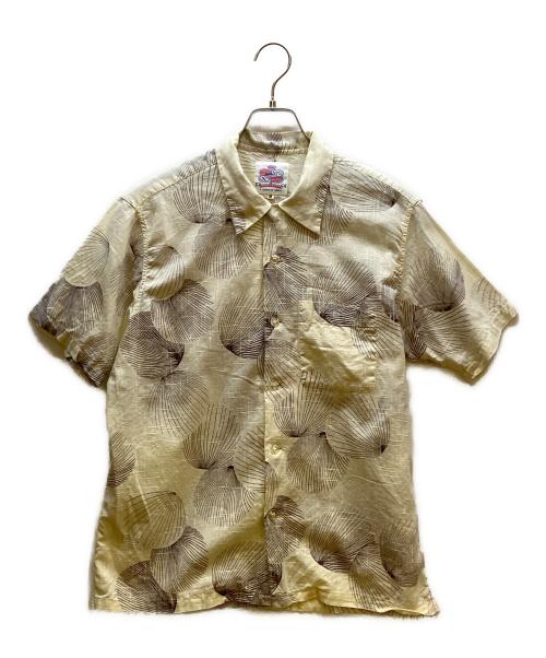 Duke Kahanamoku（デュークカハナモク）Duke Kahanamoku (デュークカハナモク) アロハシャツ ベージュ サイズ:Mの古着・服飾アイテム