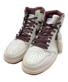 NIKE×A Ma Maniere（ナイキ×ア・マ・マニエール）の古着「Air Jordan 1 Retro High OG "Sail and Burgundy"」｜ホワイト×ブラウン