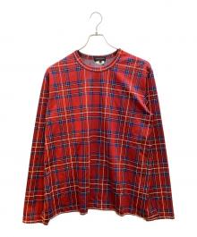 COMME des GARCONS HOMME PLUS（コムデギャルソンオムプリュス）の古着「長袖カットソー」｜レッド