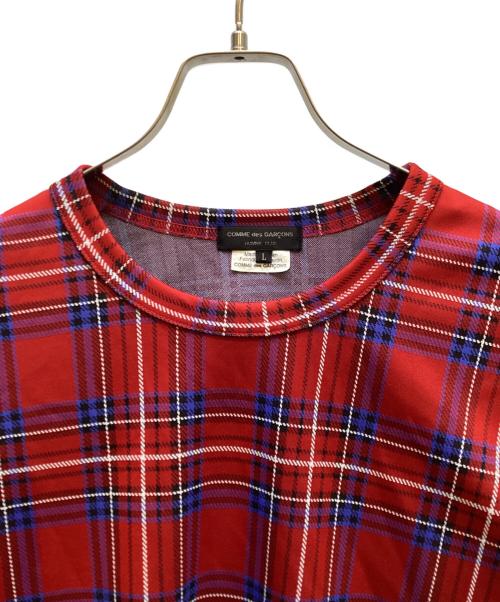 COMME des GARCONS HOMME PLUS（コムデギャルソンオムプリュス）COMME des GARCONS HOMME PLUS (コムデギャルソンオムプリュス) 長袖カットソー レッド サイズ:Lの古着・服飾アイテム
