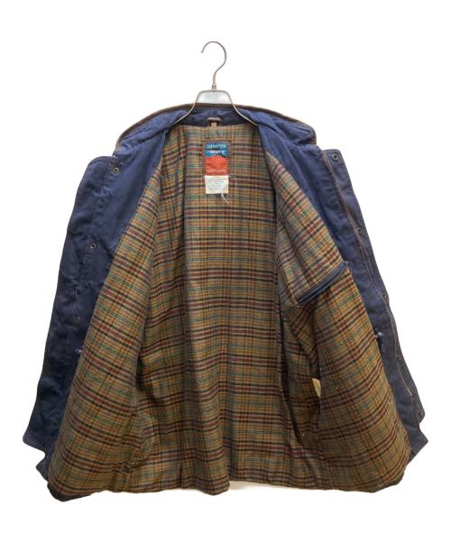 RUGGED CHOICE（ラグドチョイス）RUGGED CHOICE (ラグドチョイス) レザー切替ジャケット ネイビー×ブラウン サイズ:Mの古着・服飾アイテム