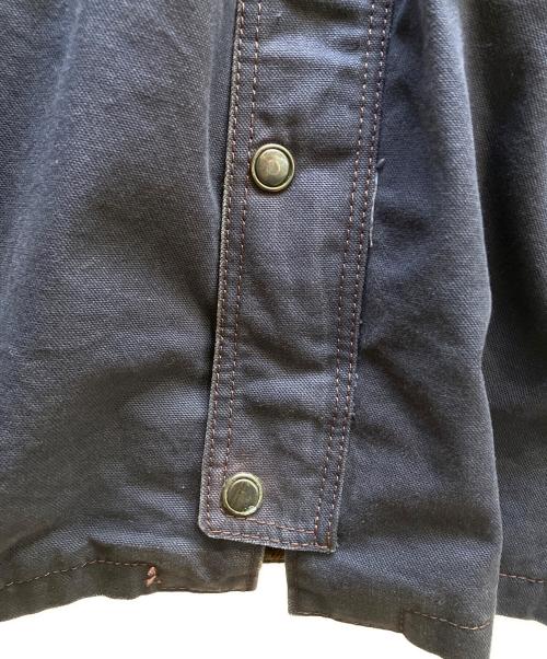 RUGGED CHOICE（ラグドチョイス）RUGGED CHOICE (ラグドチョイス) レザー切替ジャケット ネイビー×ブラウン サイズ:Mの古着・服飾アイテム