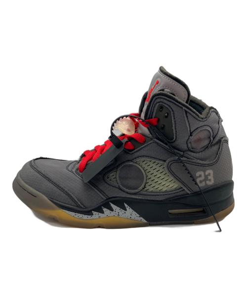 NIKE（ナイキ）NIKE (ナイキ) OFFWHITE (オフホワイト) AIR JORDAN 5 RETRO SP グレー サイズ:26ｃｍの古着・服飾アイテム