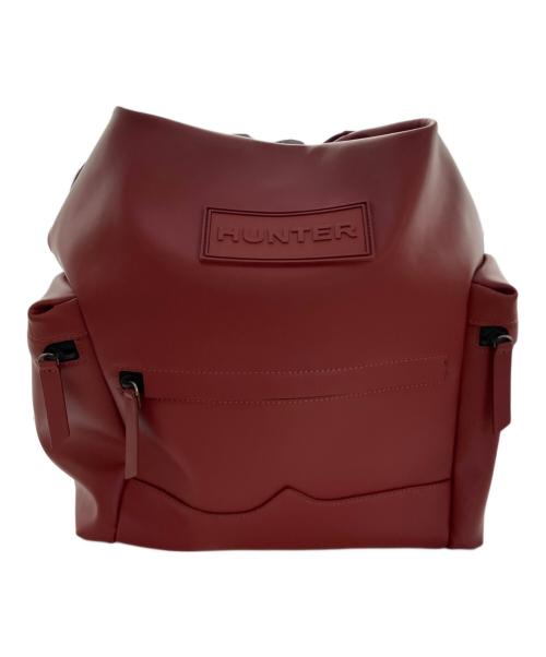 HUNTER（ハンター）HUNTER (ハンター) ORIGINAL MEDIUM TOPCLIP BACKPACK RUBBERISED LEATHER レッドの古着・服飾アイテム