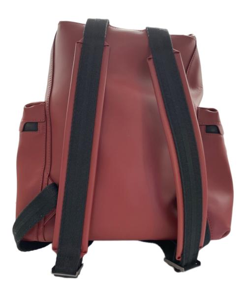 HUNTER（ハンター）HUNTER (ハンター) ORIGINAL MEDIUM TOPCLIP BACKPACK RUBBERISED LEATHER レッドの古着・服飾アイテム