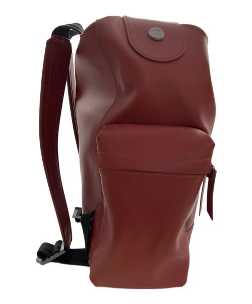 HUNTER（ハンター）HUNTER (ハンター) ORIGINAL MEDIUM TOPCLIP BACKPACK RUBBERISED LEATHER レッドの古着・服飾アイテム