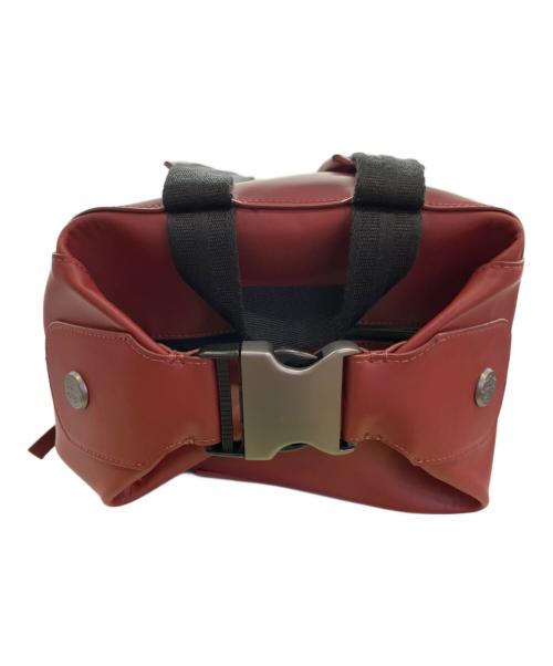 HUNTER（ハンター）HUNTER (ハンター) ORIGINAL MEDIUM TOPCLIP BACKPACK RUBBERISED LEATHER レッドの古着・服飾アイテム