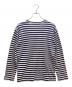 PLAY COMME des GARCONS (プレイコムデギャルソン) 長袖カットソー ホワイト×ネイビー サイズ:L：7000円