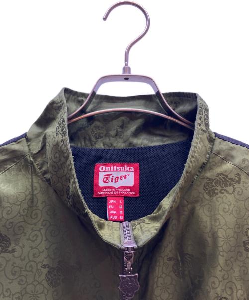 Onitsuka Tiger（オニツカタイガー）Onitsuka Tiger (オニツカタイガー) ブルゾン グリーン サイズ:Lの古着・服飾アイテム