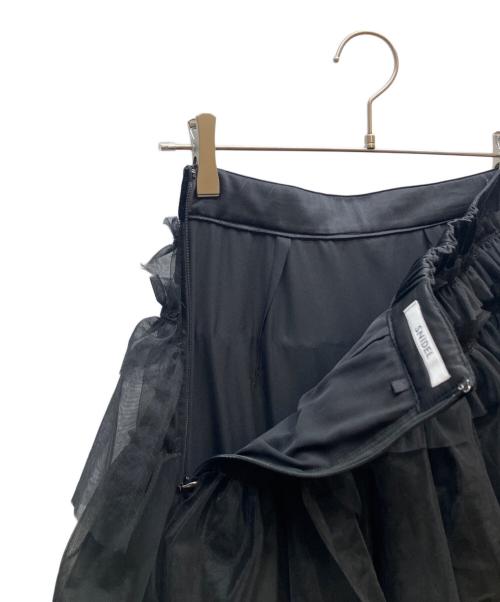 Snidel（スナイデル）Snidel (スナイデル) チュールボリュームスカート ブラック サイズ:1の古着・服飾アイテム