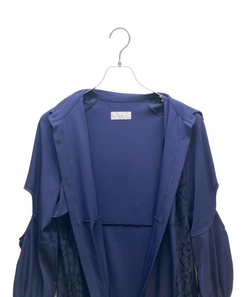 HARE（ハレ）HARE (ハレ) カットアウトジャガードキリカエワンピース ネイビー サイズ:FREEの古着・服飾アイテム