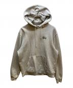 stussyステューシー）の古着「プルオーバーパーカー」｜グレー