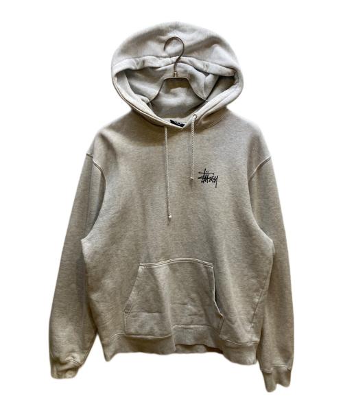 stussy（ステューシー）stussy (ステューシー) プルオーバーパーカー グレー サイズ:Mの古着・服飾アイテム
