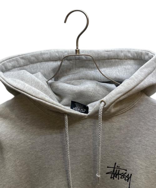 stussy（ステューシー）stussy (ステューシー) プルオーバーパーカー グレー サイズ:Mの古着・服飾アイテム