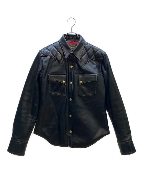 SKULL FLIGHT（スカルフライト）SKULL FLIGHT (スカルフライト) レザージャケット ブラック サイズ:40の古着・服飾アイテム