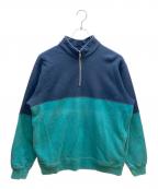 SUPREMEシュプリーム）の古着「2トーンリフレクティブハーフジップスウェット」｜ブルー×グリーン