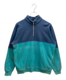 SUPREME（シュプリーム）の古着「2トーンリフレクティブハーフジップスウェット」｜ブルー×グリーン