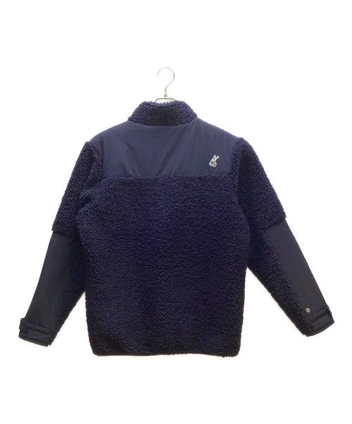 adidas GOLF（アディダスゴルフ）adidas GOLF (アディダスゴルフ) PLAY GREEN ボアフリース 長袖フルジップジャケット ネイビー サイズ:Lの古着・服飾アイテム