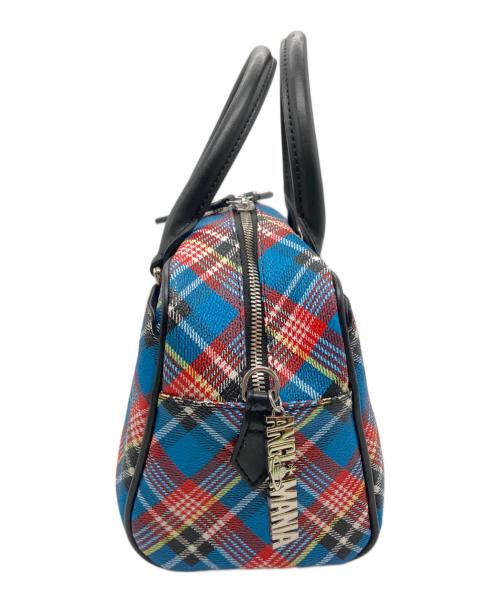 Vivienne Westwood（ヴィヴィアンウエストウッド）Vivienne Westwood (ヴィヴィアンウエストウッド) 2WAYバッグ ブルー×レッドの古着・服飾アイテム