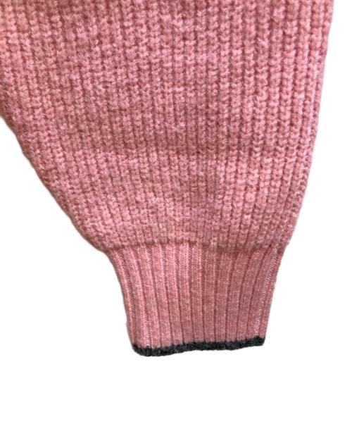 MAISON SPECIAL（メゾンスペシャル）MAISON SPECIAL (メゾンスペシャル) Double Color Layered Knit Cardigan グレー×ピンク サイズ:FREEの古着・服飾アイテム