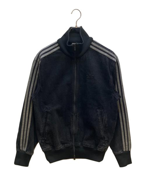 adidas（アディダス）adidas (アディダス) デニム ファイヤーバード トラックトップ ブラック サイズ:Sの古着・服飾アイテム