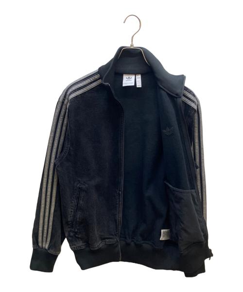 adidas（アディダス）adidas (アディダス) デニム ファイヤーバード トラックトップ ブラック サイズ:Sの古着・服飾アイテム