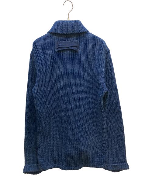 BLUE BLUE（ブルーブルー）BLUE BLUE (ブルーブルー) 圧縮ニットジャケット ネイビー サイズ:1の古着・服飾アイテム