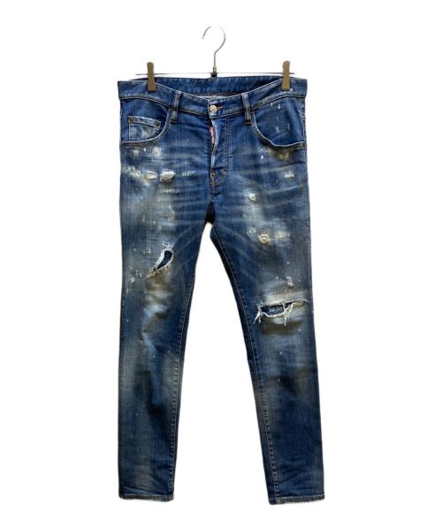 DSQUARED2（ディースクエアード）DSQUARED2 (ディースクエアード) デニムパンツ ブルー サイズ:46の古着・服飾アイテム