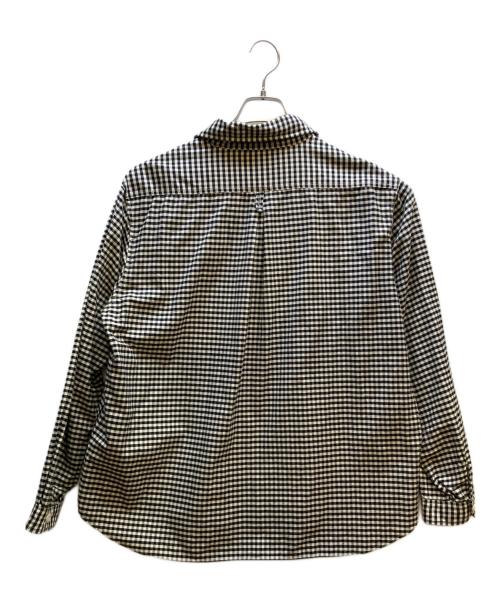DANTON（ダントン）DANTON (ダントン) 丸衿ギンガムシャツ グレー サイズ:42の古着・服飾アイテム