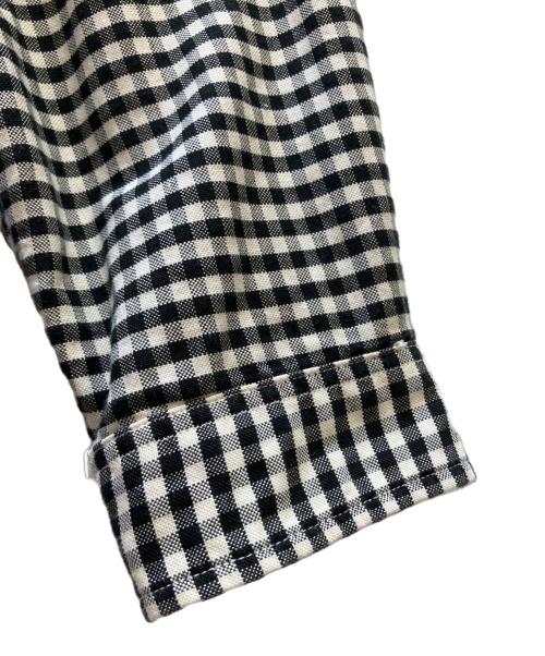 DANTON（ダントン）DANTON (ダントン) 丸衿ギンガムシャツ グレー サイズ:42の古着・服飾アイテム