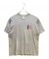 stussy（ステューシー）の古着「knowledge is king シャドーマン Tシャツ」｜グレー