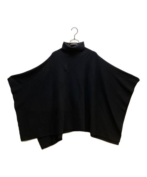 anuans（アニュアンス）anuans (アニュアンス) ケープニット ブラック サイズ:FREEの古着・服飾アイテム
