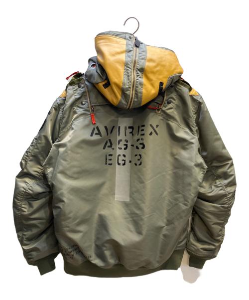 AVIREX（アヴィレックス）AVIREX (アヴィレックス) ミリタリージャケット オリーブ サイズ:2XLの古着・服飾アイテム