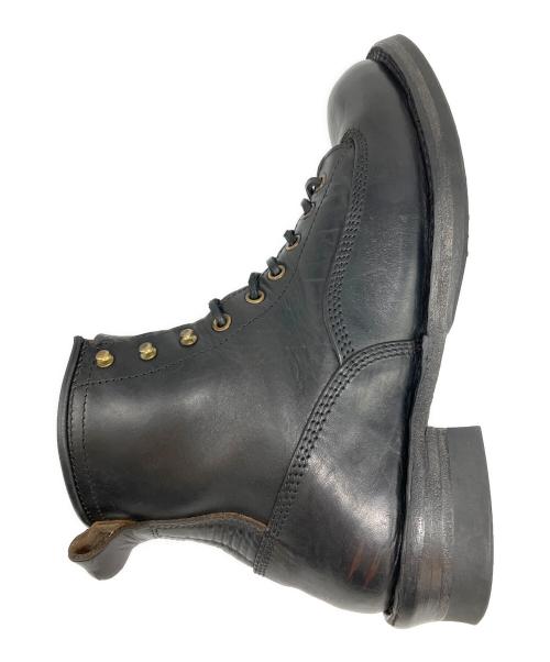 THE FLAT HEAD（ザ・フラットヘッド）THE FLAT HEAD (ザ・フラットヘッド) ホースハイドロガーブーツ ブラック サイズ:8　1/2の古着・服飾アイテム