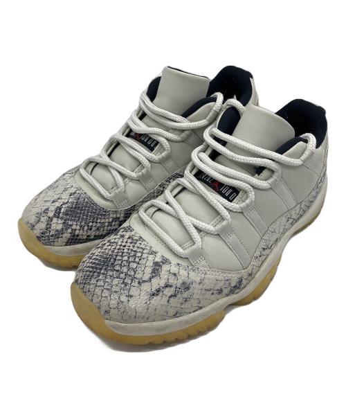 NIKE（ナイキ）NIKE (ナイキ) Air Jordan 11 Low Snakeskin グレー サイズ:28ｃｍの古着・服飾アイテム
