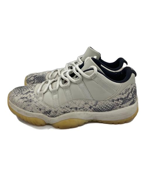 NIKE（ナイキ）NIKE (ナイキ) Air Jordan 11 Low Snakeskin グレー サイズ:28ｃｍの古着・服飾アイテム