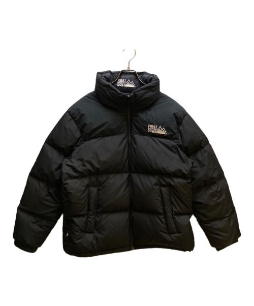 FIRST DOWN（ファーストダウン）FIRST DOWN (ファーストダウン) リバーシブルダウンジャケット ブラック サイズ:Lの古着・服飾アイテム
