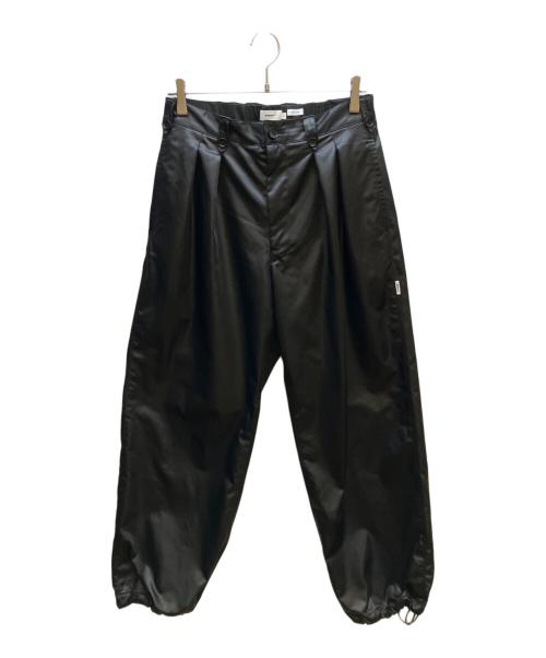 goyemon（ゴヱモン）goyemon (ゴヱモン) Synthetic Satin Tuck Pants ブラック サイズ:Mの古着・服飾アイテム