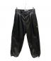 goyemon（ゴヱモン）の古着「Synthetic Satin Tuck Pants」｜ブラック