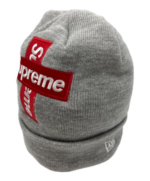 SUPREME（シュプリーム）Supreme (シュプリーム) New Era (ニューエラ) Cross Box Logo Beanie グレー サイズ:不明の古着・服飾アイテム