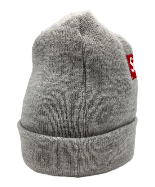 SUPREME（シュプリーム）Supreme (シュプリーム) New Era (ニューエラ) Cross Box Logo Beanie グレー サイズ:不明の古着・服飾アイテム
