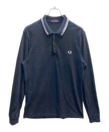 FRED PERRY（フレッドペリー）の古着「長袖ポロシャツ」｜ブラック