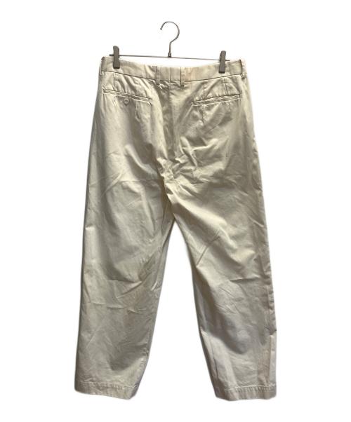 SCYEBASICS（サイベーシックス）SCYEBASICS (サイベーシックス) コットンチノミリタリートラウザーズ アイボリー サイズ:40の古着・服飾アイテム