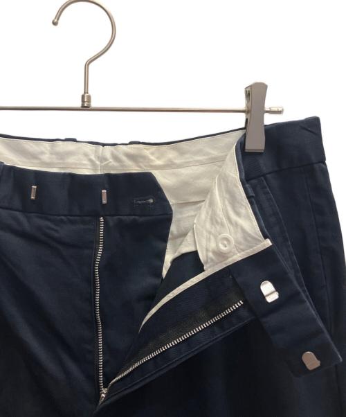 SCYEBASICS（サイベーシックス）SCYEBASICS (サイベーシックス) コットンチノミリタリートラウザーズ ネイビー サイズ:40の古着・服飾アイテム