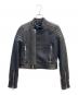 DIESEL Black Gold（ディーゼル ブラック ゴールド）の古着「レザー切替ジャケット」｜グレー