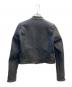 DIESEL Black Gold (ディーゼル ブラック ゴールド) レザー切替ジャケット グレー サイズ:38：8000円