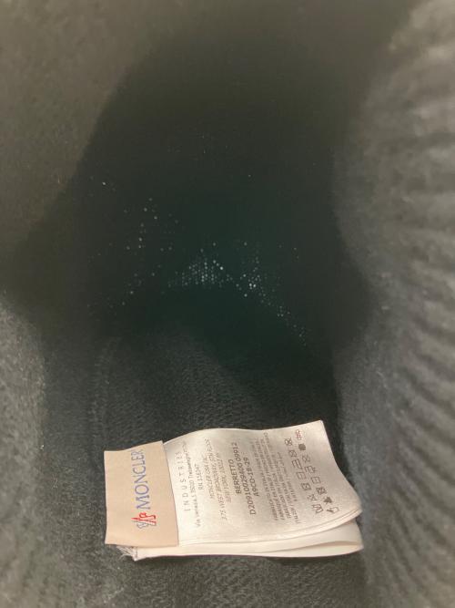 MONCLER（モンクレール）MONCLER (モンクレール) ニット帽 ブラックの古着・服飾アイテム